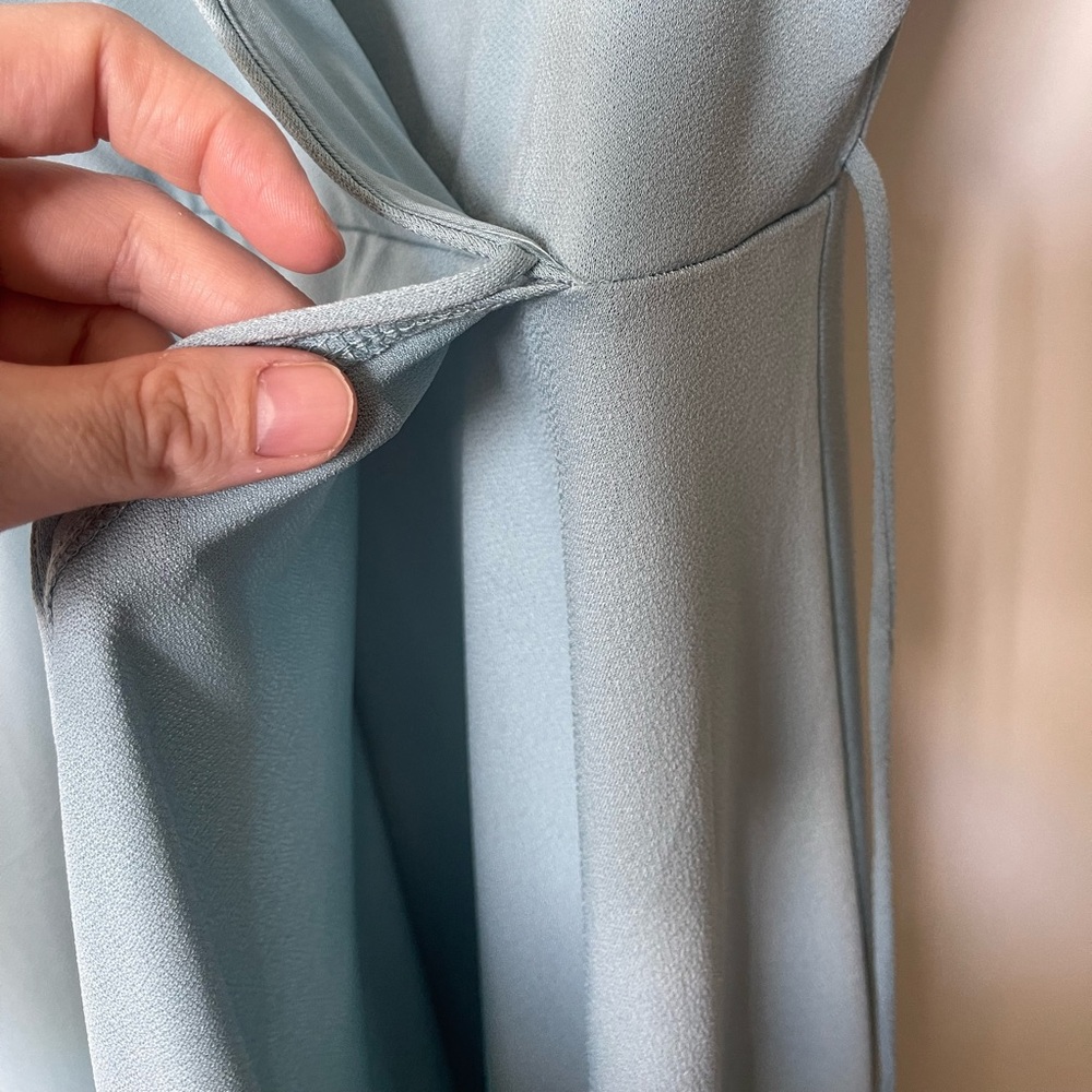 H&M Elegant Blue Wrap Dress - Picture 6 of 7